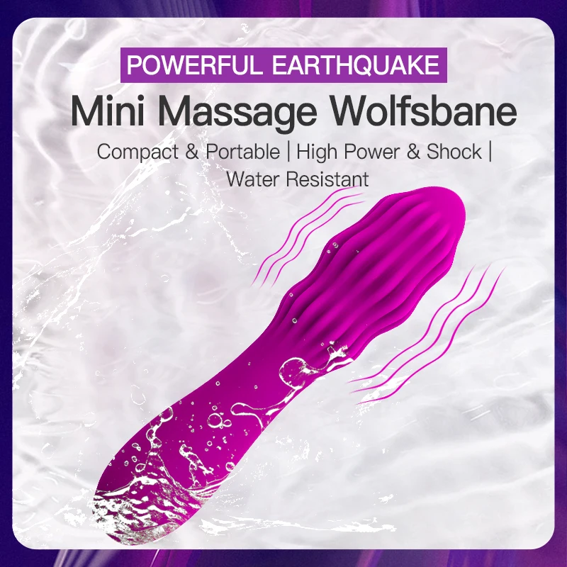 10 Частотный тихий мощный вибратор G-точка массажная палочка Стимуляция клитора