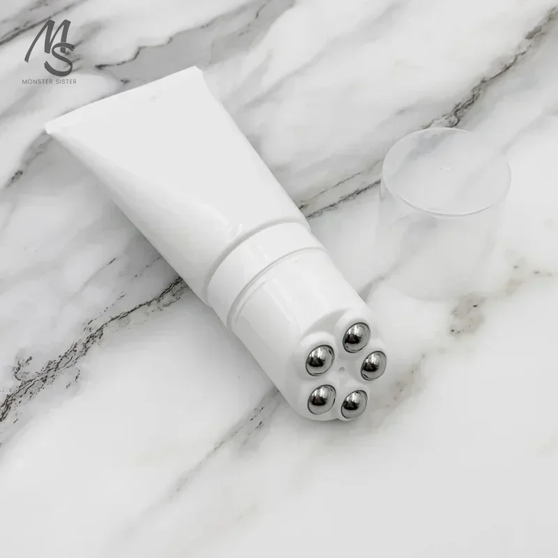 1/5/10 шт. 60 г косметическая мягкая трубка стальной шарик массажная бутылка крем для