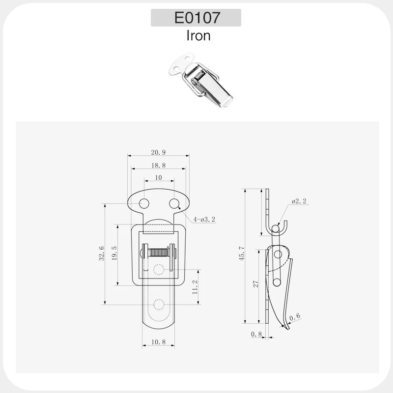 304 пружинная Пряжка из нержавеющей стали защелка металлическая пряжка с клювом