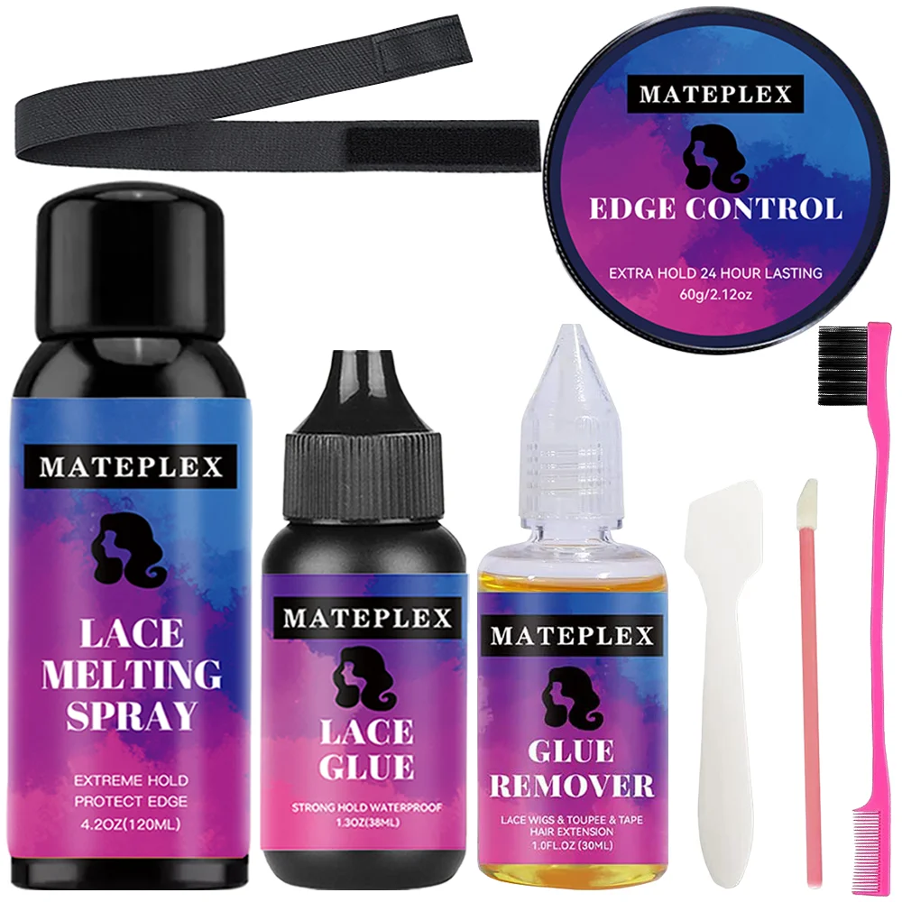 Melting Spray For Wig Temporary Holding Lace Front Wig Glue Waterproof Edge Control Hair Styling Glue Remover Quick Removel