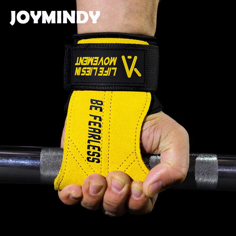 

1 Pair Lifting Strap Fitness Cowhide GYM Anti-slip Hand Wraps Wrist Support Wrist Guard For Weight Lifting Powerlifting Training