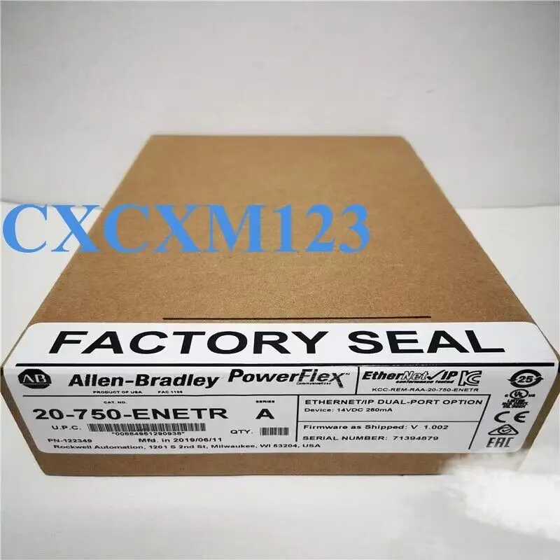 

New AB 20-750-ENETR SER A PowerFlex 750 2-P ENet/IP Module 20750ENETR