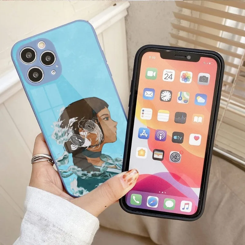 

Чехол Аватара для телефона IPhone 14 13 12 11 Pro Max X XR XS 8 7 Plus, чехол для телефона из жидкого стекла