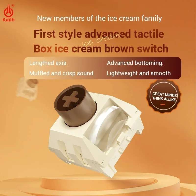 Kailh BOX мороженое коричневый переключатель Pro Advanced 5 контактов RGB SMD 37g Клавиатура MX