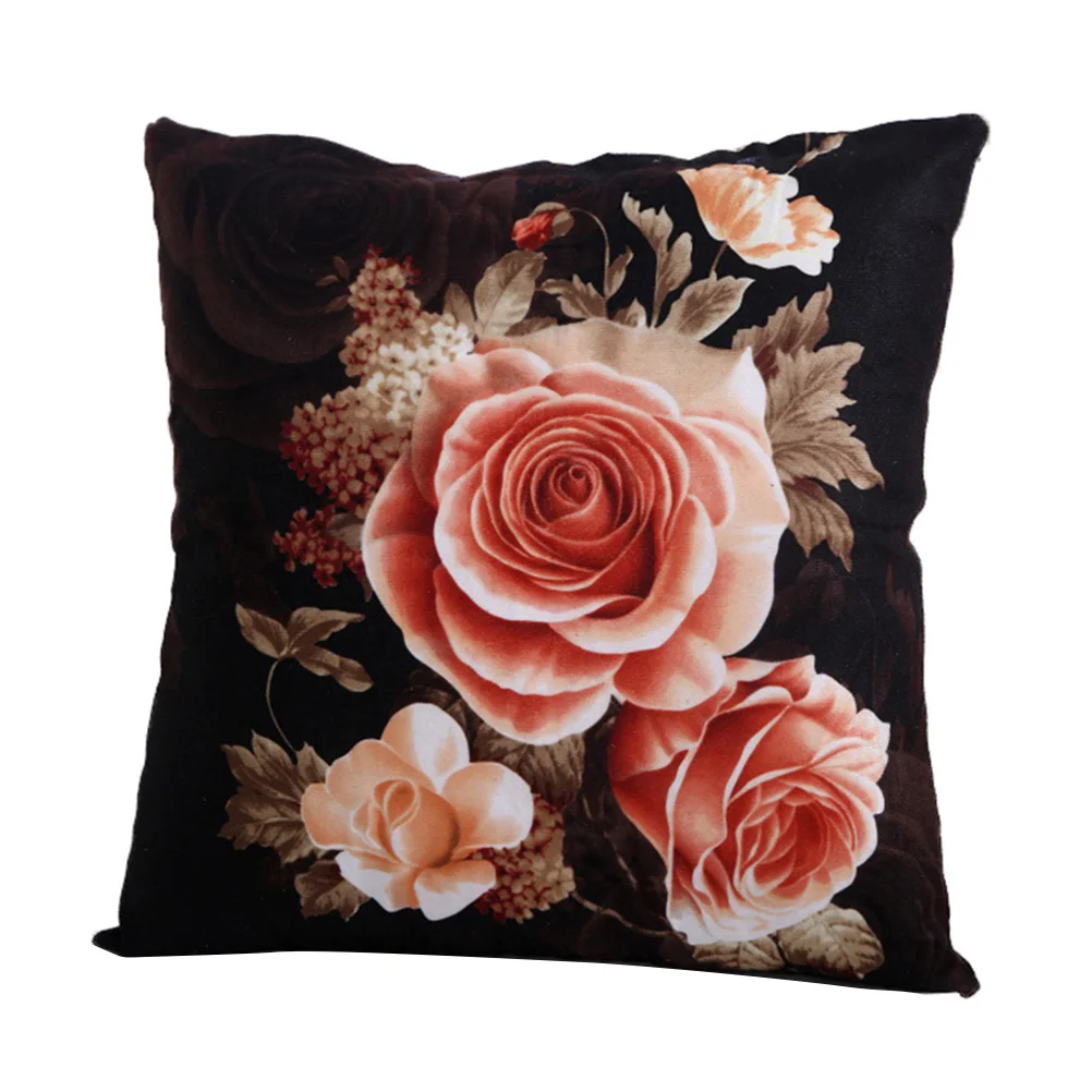 

Throw Pillow Flower Covers Cover Cushion Cases 18X18 Peony Case Flowers Decorative