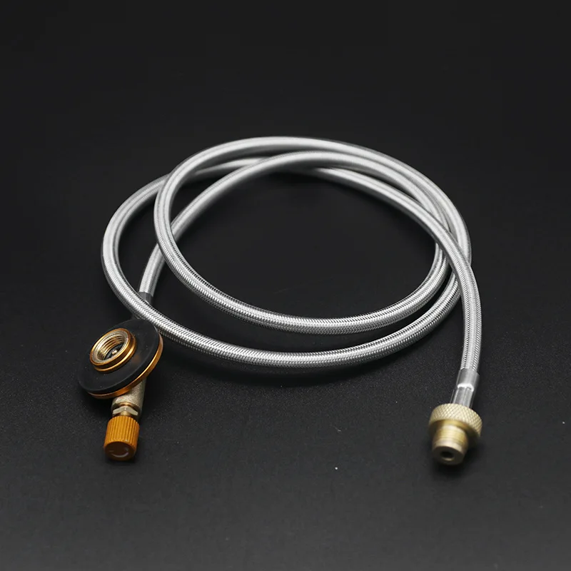 

Camping gas stove 1 meter extension tube outdoor stove head accessories extension tube stove head adapter extension line