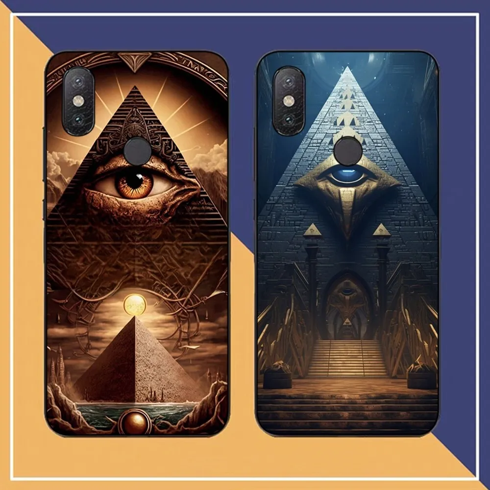 Чехол для телефона Illuminati Eye Occult Pyramid Redmi Note 4 X 5 A 6 7 8 T 9 9S 10 11 11S 11Epro Poco M3 Pro