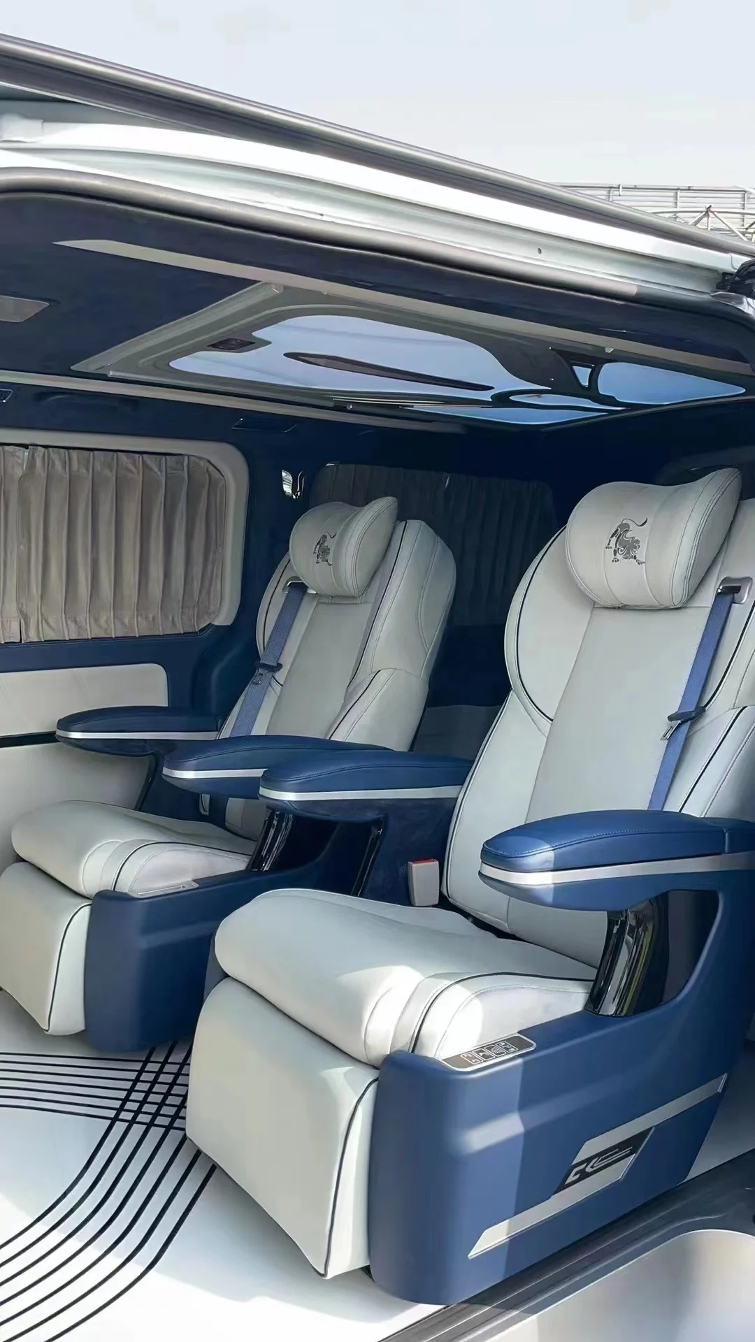 Роскошное электрическое кожаное автомобильное сиденье с откидывающейся спинкой