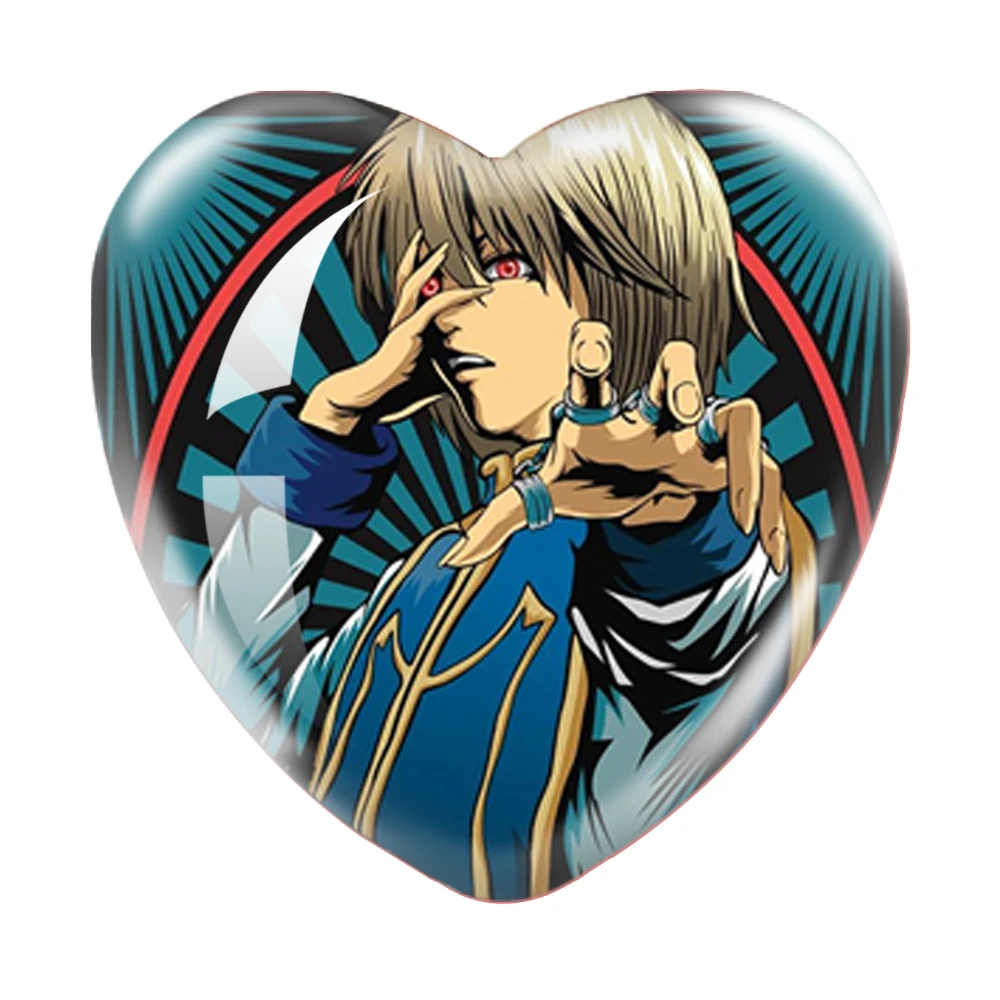 Японское аниме Hunterxhunter 12 шт./комплект 16 мм-40 мм Сердце фото стекло кабошон