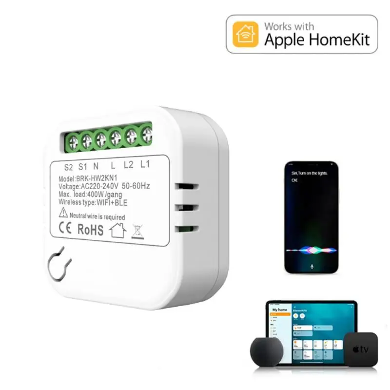 16A Homekit WIFI Smart Switch Mini 2-way Control Module Cozylife Breaker Support Alexa Google Home Siri