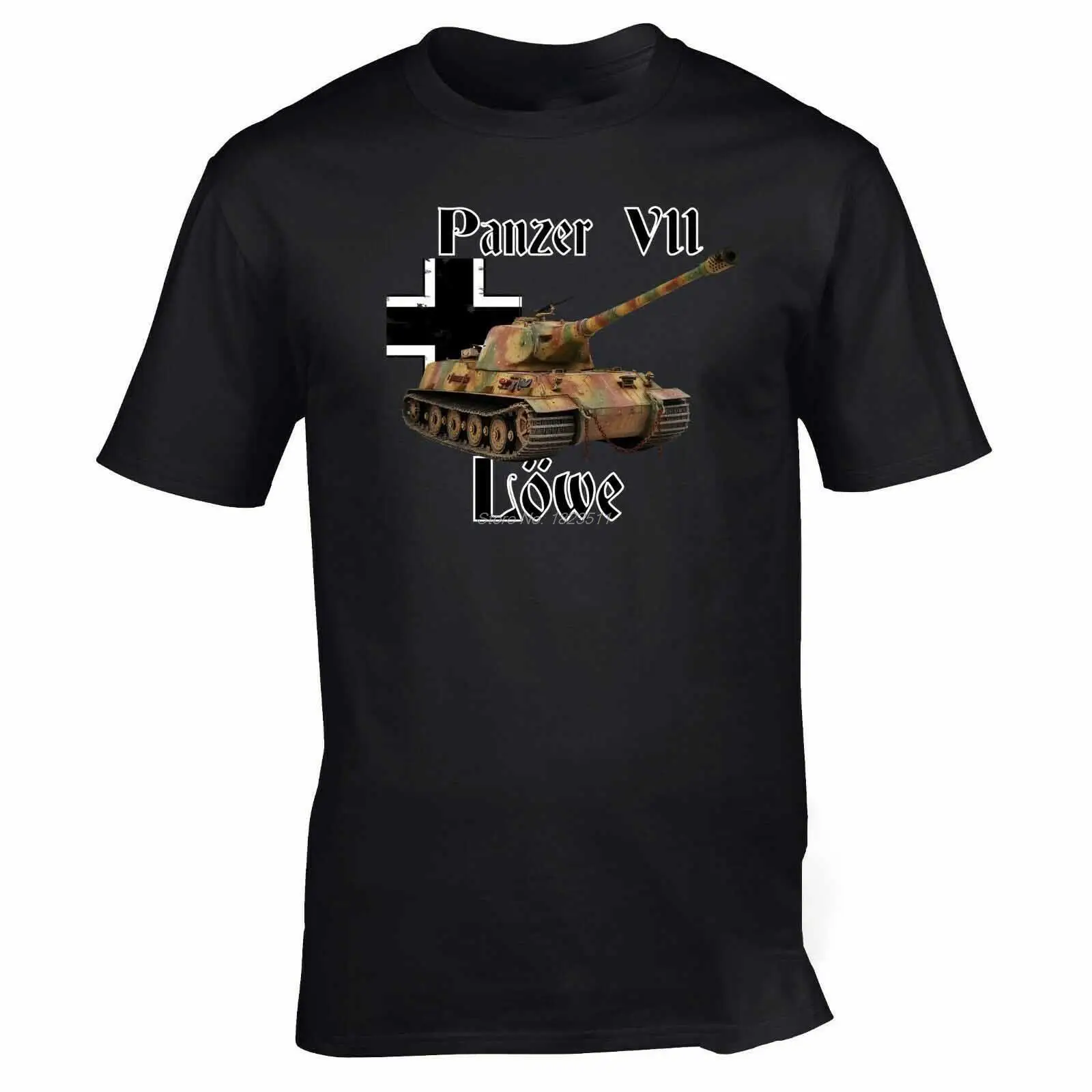 

Panzerkampfwagen Panzer 7 Tanks Lowe WW2 German Military Armour T-Shirt Summer Cotton Short Sleeve O-Neck Mens T Shirt New