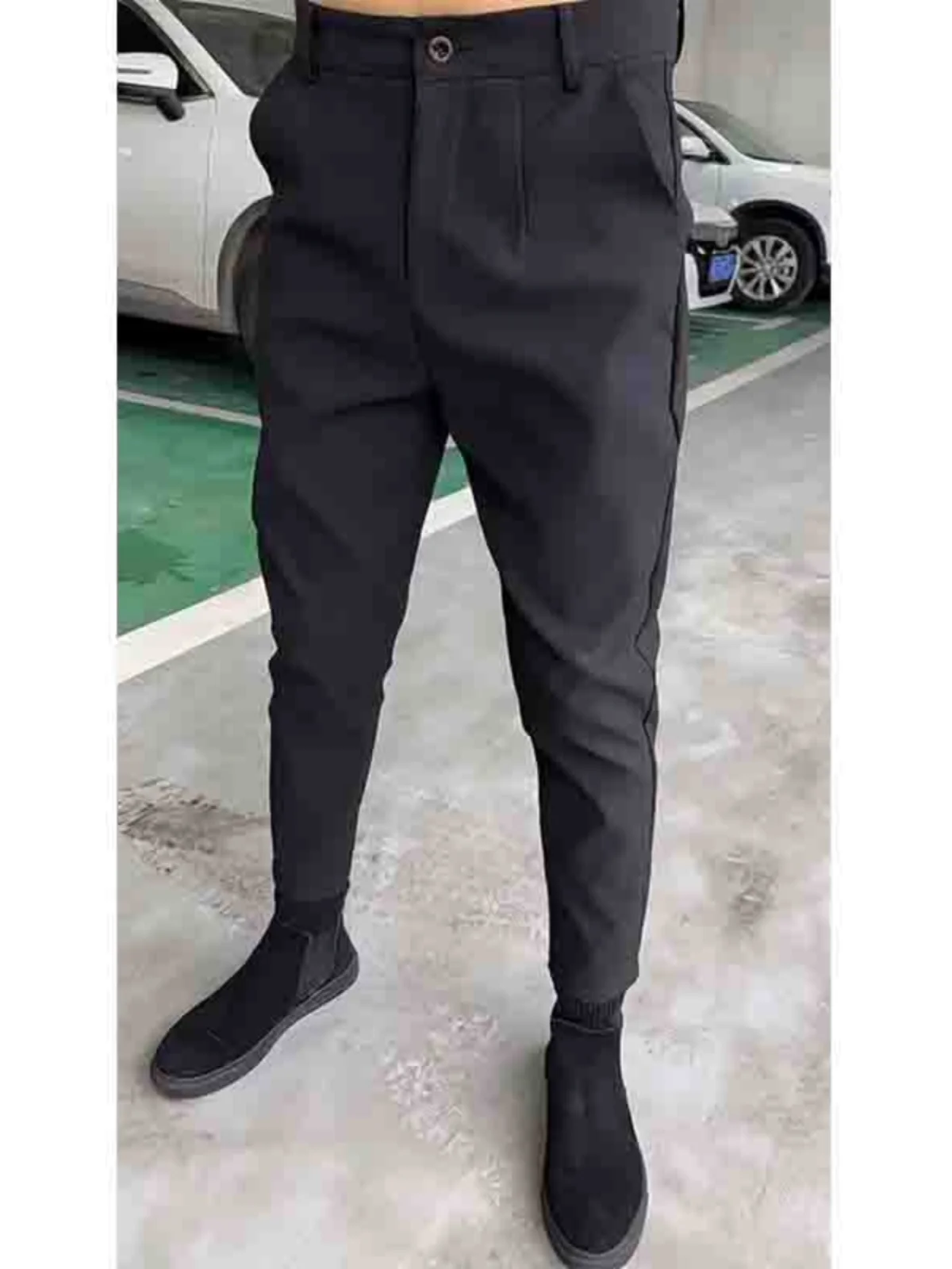 Высококачественные облегающие брюки для мальчиков универсальные черные