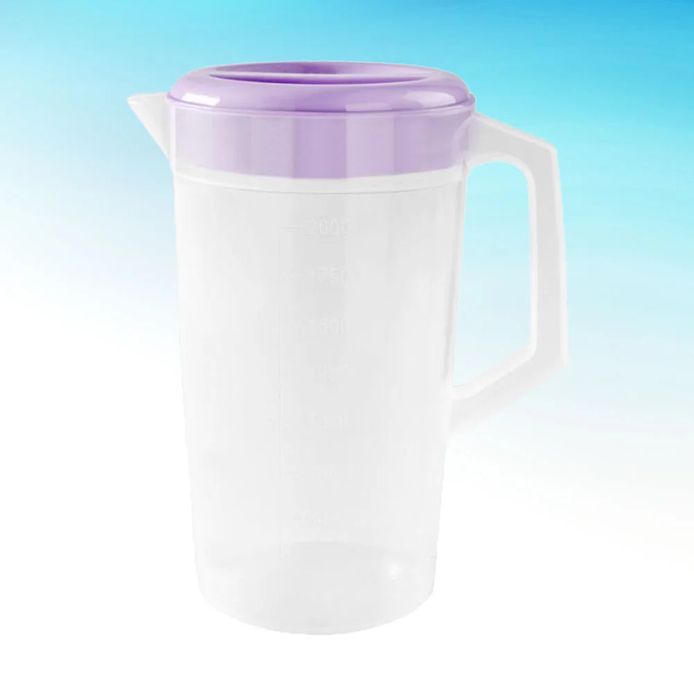 

Pitcher Water Lid Plastic Jug Tea Pitchers Kettle Spout Beverage Handle Cold Iced Gallon Drink Fridge Filter Drinking Jugs Pot