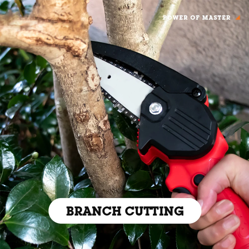 

Outdoor logging chainsaw 4 Inch 24V Chain Saw Cordless Electric Woodworking Pruning Saw without Battery Handheld Electric Saw
