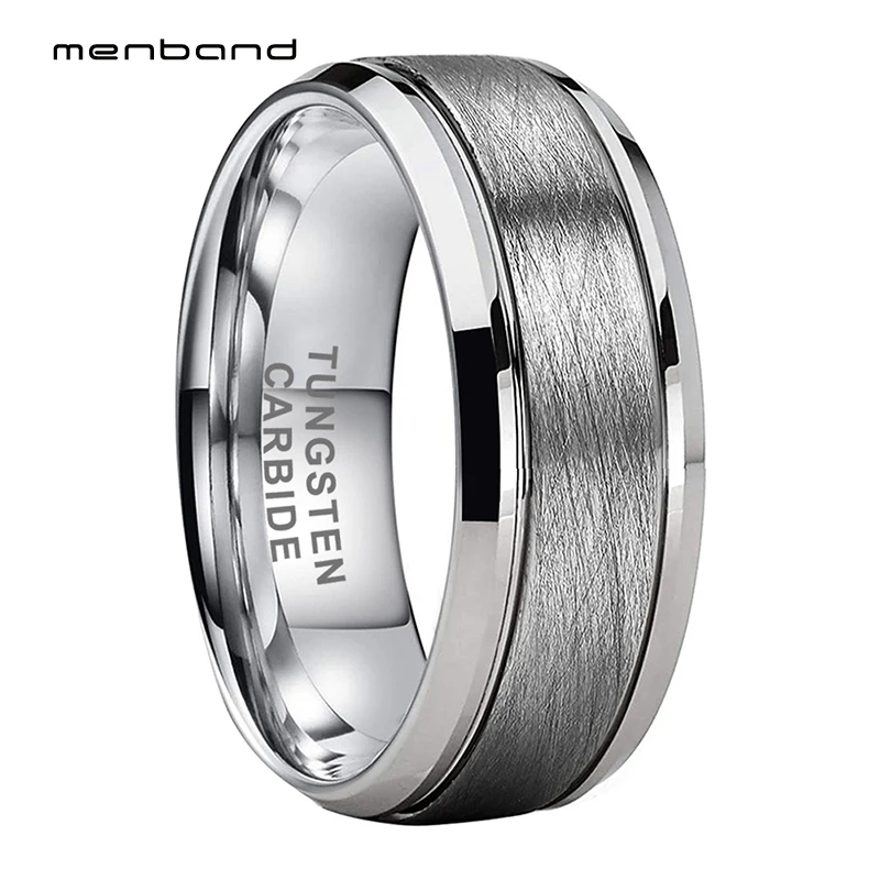 Кольцо обручальное мужское 8 мм со скошенными зубьями | Украшения и аксессуары