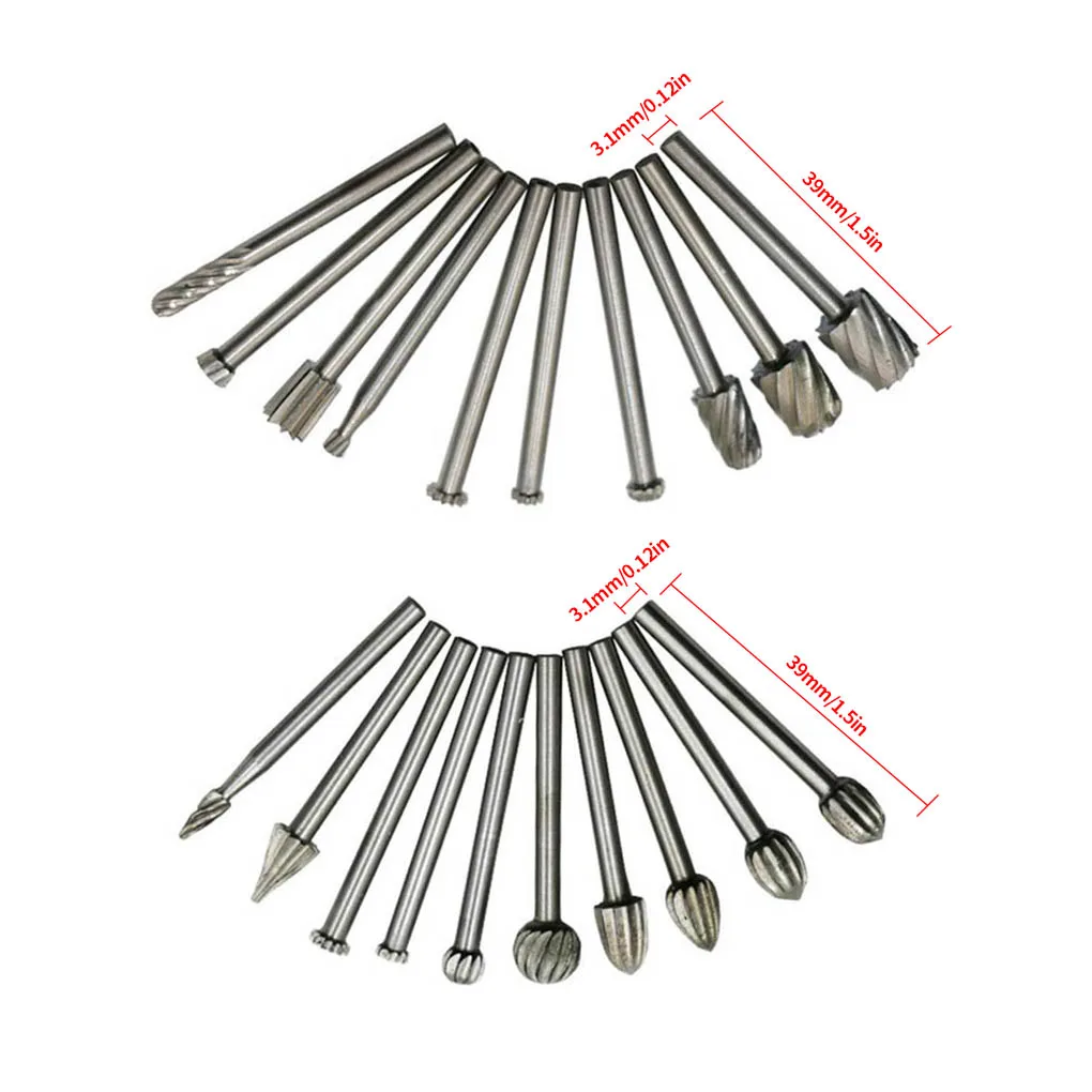 

20 шт., фрезы для дрели, хвостовик 3 мм