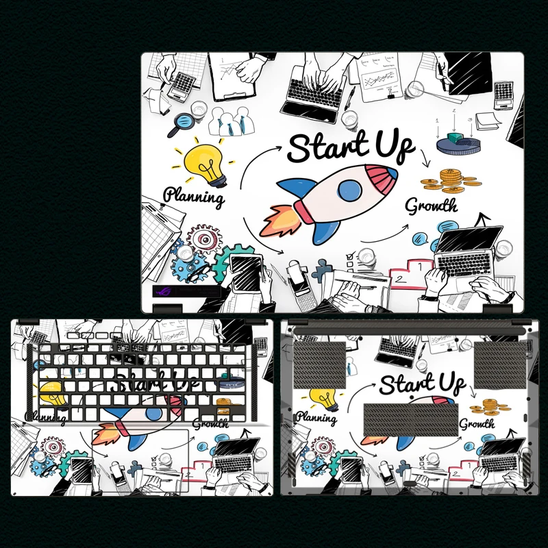 Кожа для ноутбука ASUS ROG Flow X16 2023 предварительно вырезанная виниловая наклейка X13