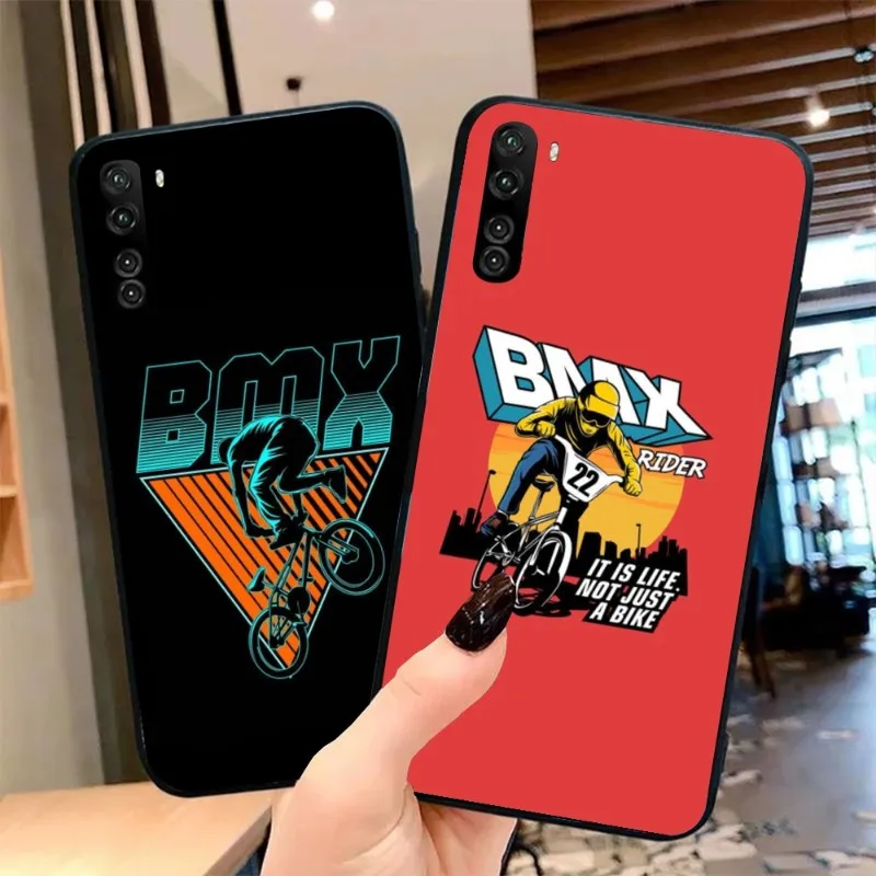 Bike Cell Phone Case For Oppo Find X5 X3 X2 A93 Reno 8 7 Pro A74 A72 A53 Black Soft Phone Cover Funda