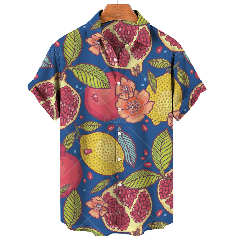 Мужская Летняя Повседневная универсальная рубашка с коротким рукавом и