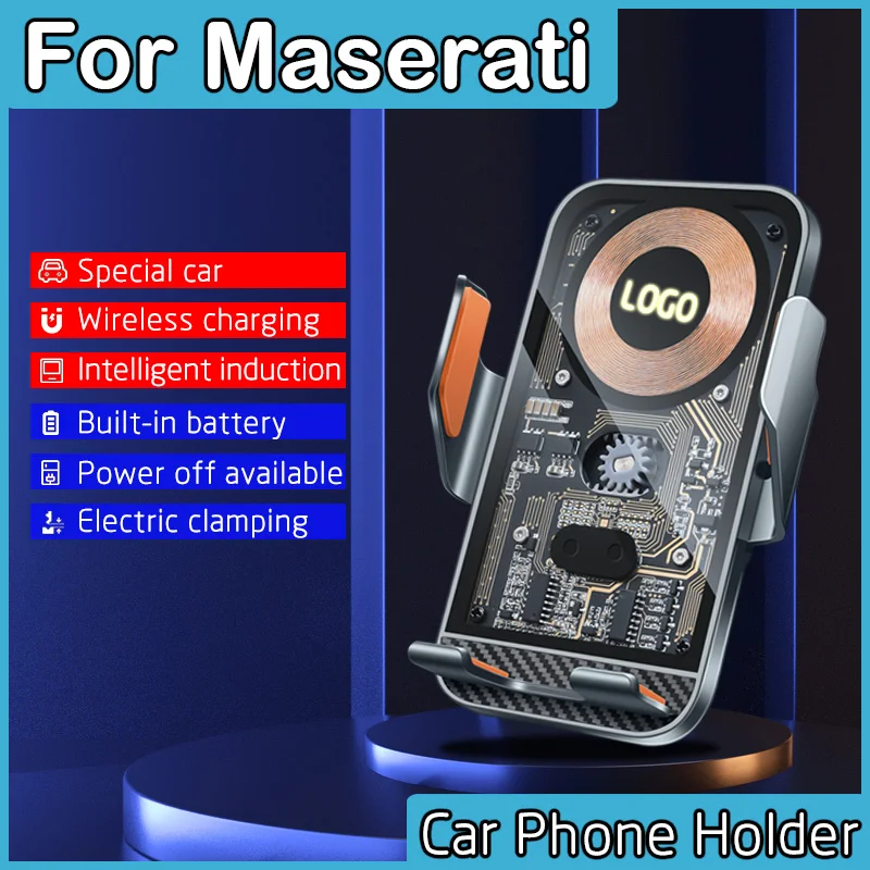 

Аксессуары для автомобиля, 15 Вт, для Maserati ghiсот 2014-2022, передний индукционный светящийся Логотип со встроенным аккумулятором