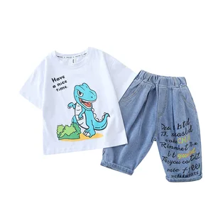 2pcs Children Clothing Sets Suit Baby Boy Summer Baby Boy Clothes Cotton Short Sleeve T shirt + Shorts ToddlerKids Outfits 2-11Y