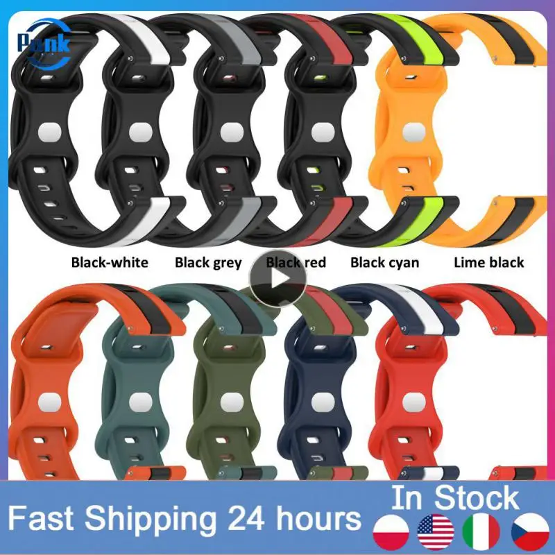 

Silicone Strap Sport Watchband For Samsung Galaxy Watch5 Universal Sport Band 20mm 22mm Multifunctional Soft Wrist Straps