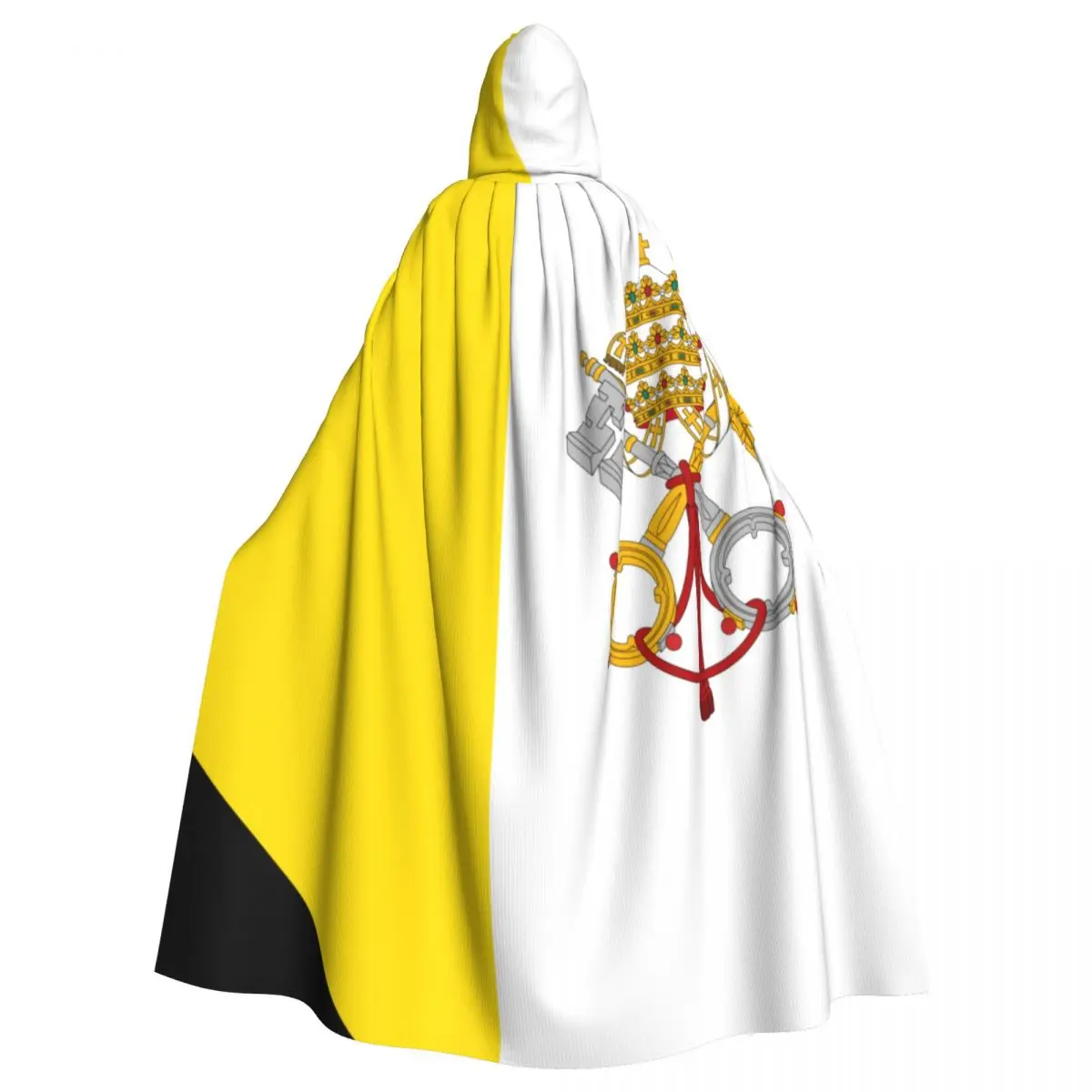 

Unisex Adult Flag Map Of The Vatican City Cloak with Hood Long Witch Costume Cosplay