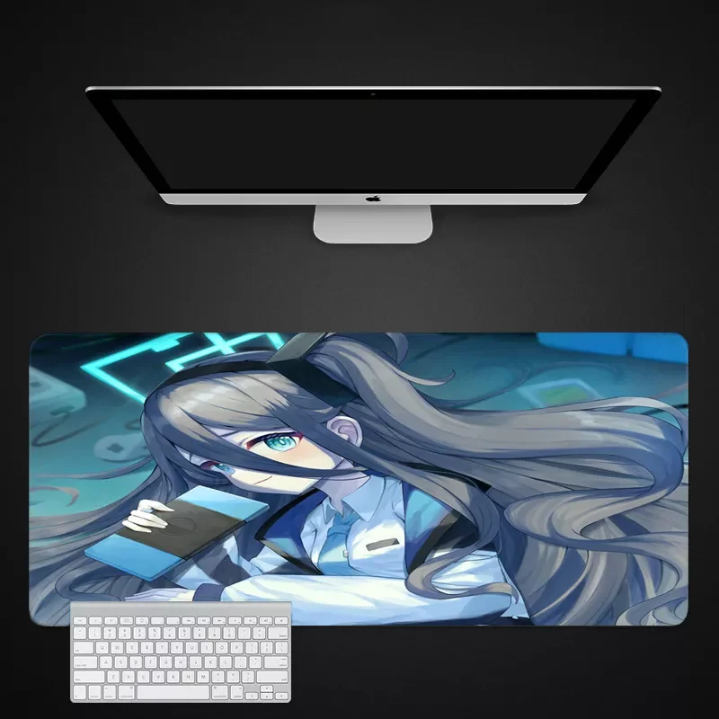 Large Mouse Pad Gamer Blue Archive Gaming Mousepad Anime Cute Keyboard Mouse Mats Carpet Tendou Alice Office Computer Desk Mat enlarge