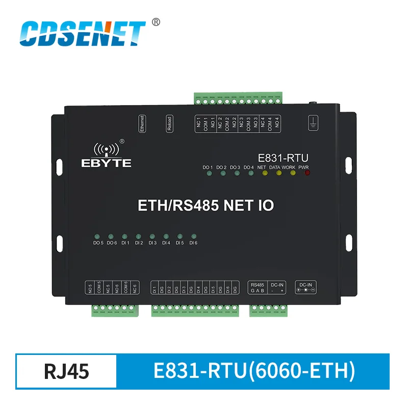 RS485 DIGITAL DATA  Relay Output Wireless Transceiver Radio Modem CDSENET E831-RTU(6060-ETH) Ethernet Interface Modbus TCP RTU