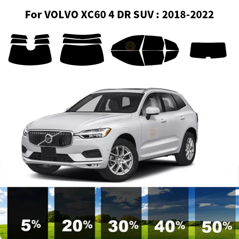 Нанокерамическая Автомобильная УФ-пленка Precut для окон, автомобильная оконная пленка для VOLVO XC60 4 DR SUV 2018-2022