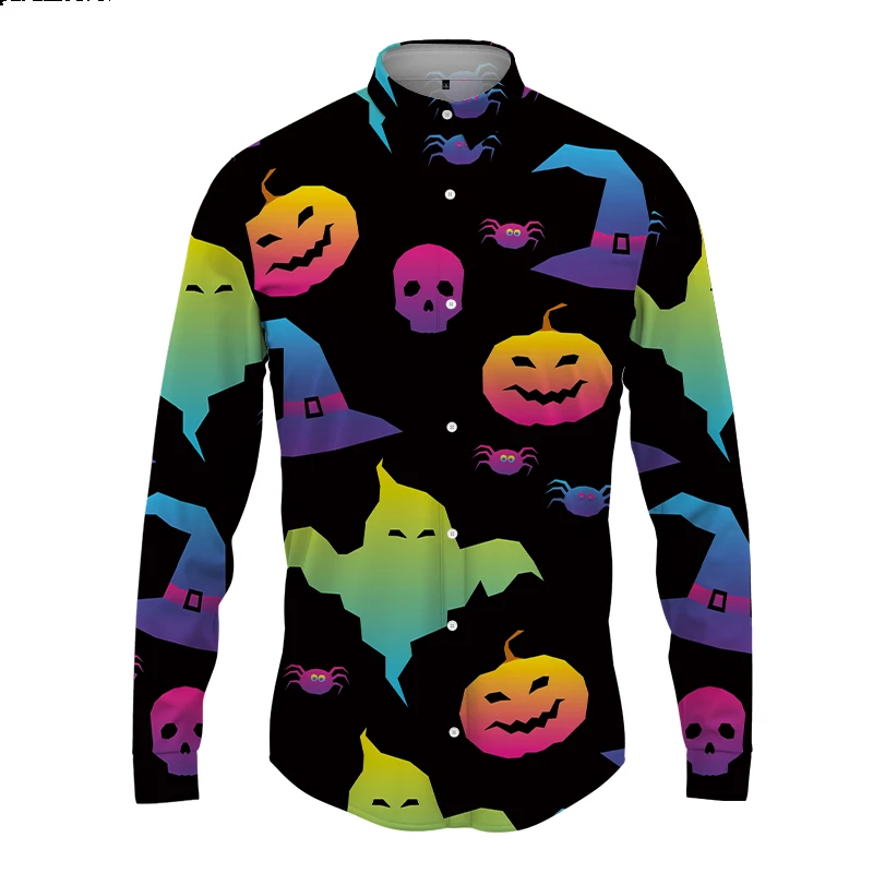 

Новинка весна-осень мужская рубашка с персонализированным 3D принтом с длинным рукавом мужская повседневная футболка в деловом стиле