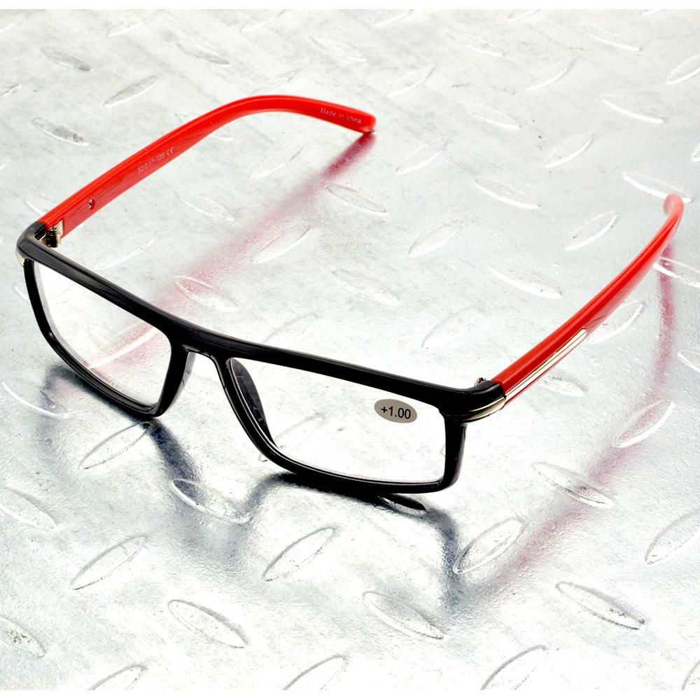 

Black N Red Sport Comfortable Contact Reading Glasses for Men for Women +0.75 +1 +1.25 +1.5 +1.75 +2 +2.5 to +4