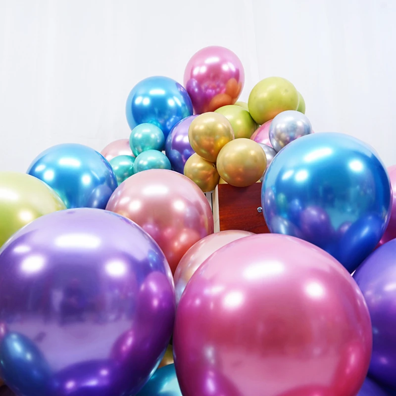 

Birthday Party, Latex Balloons 5/10/12 Inch, Gold, Silver, Metallic, Holiday Party Decorations, Wedding Party Decorations