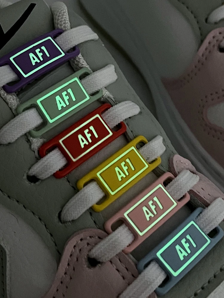 

Luminous AF1 Shoelace Buckle AJ1 Shoes Night Running Luminous All-match Fluorescent Decorative Shoe Buckle Accessories Luxurious