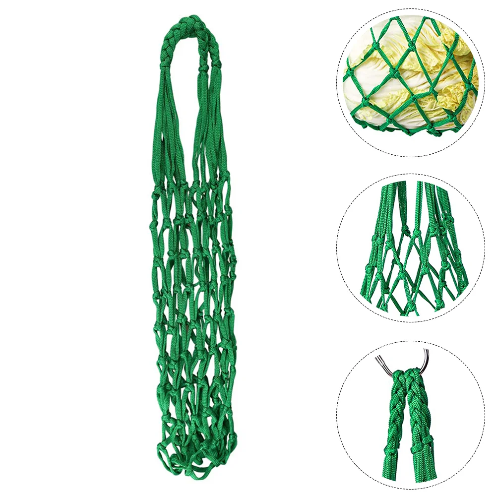 

Feeder Vegetable Mesh Rope Feeding Livestock Grocery Parrot Fruit Horse Animal Toy Chicken Bird Braided Basket Stick Holder
