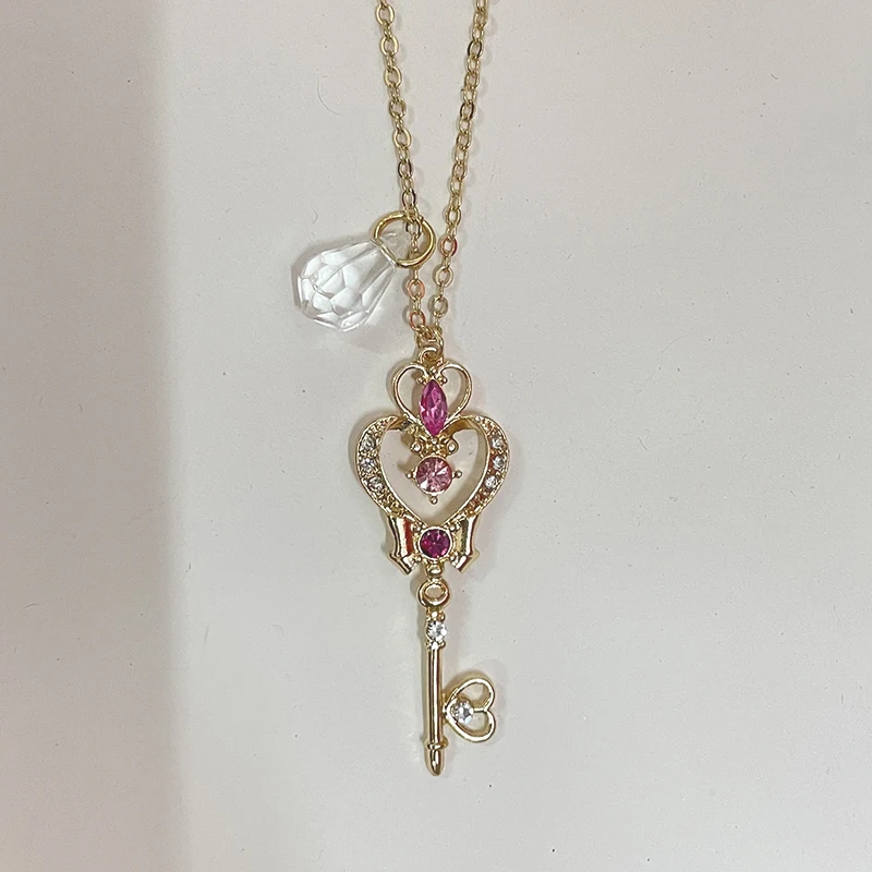 Ожерелье из голубого камня с аниме