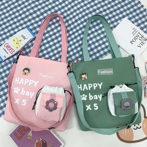 Female Bag Shoppers Simple Fashion Zipper Letter Handbags Shoulder Waterproof Large Capacity Tote Ba in Pakistan