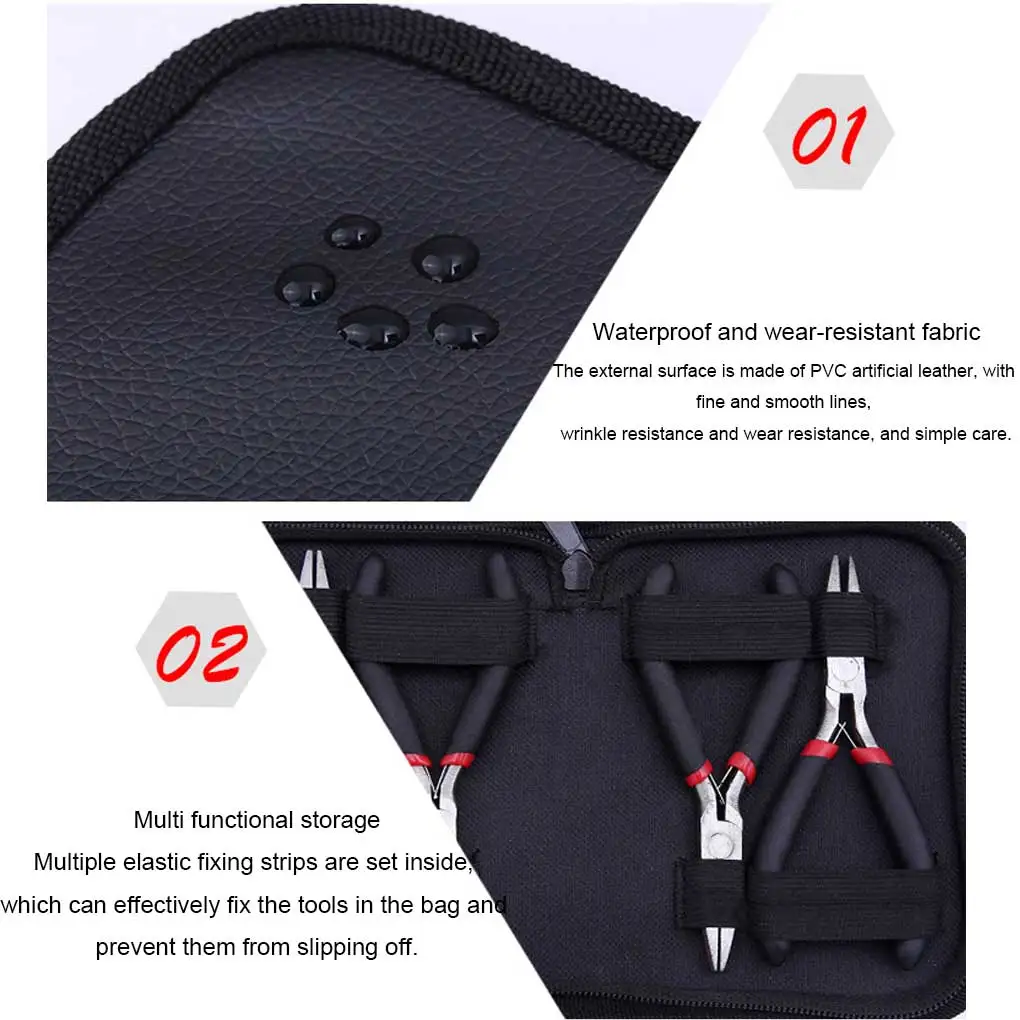 

Pliers Storage Bag Multifunctional Repair Tools Zipper Pouch Carrying Pack