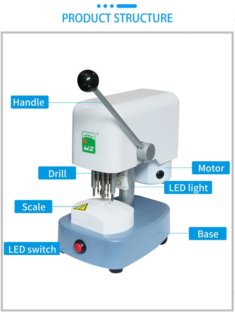Фтальмологический станок высокого качества с тремя отверстиями