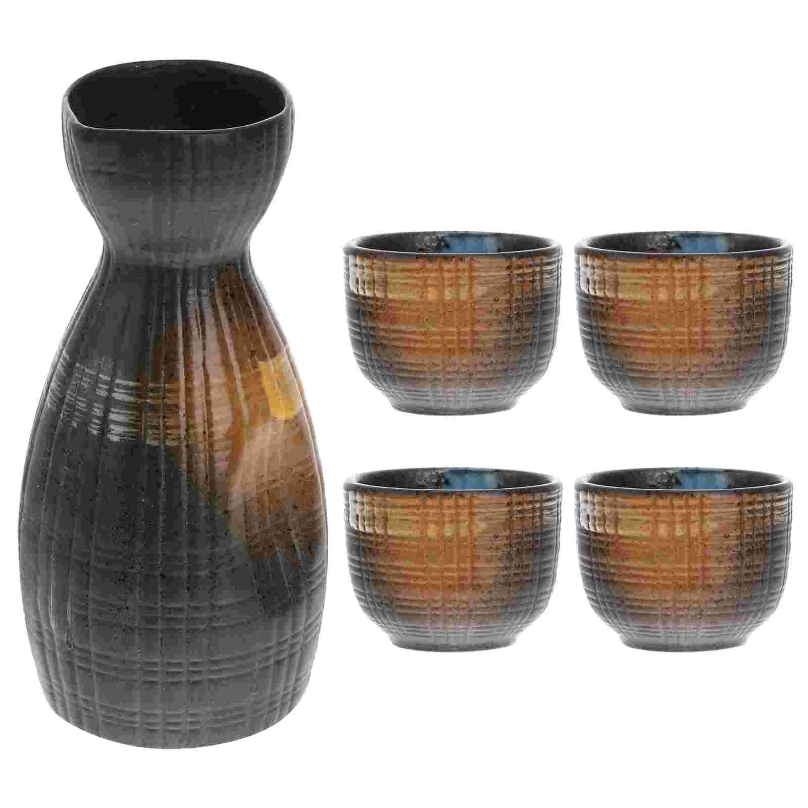 Набор сакэ японские чашки керамический графин горшок 12 стеклянных керамических