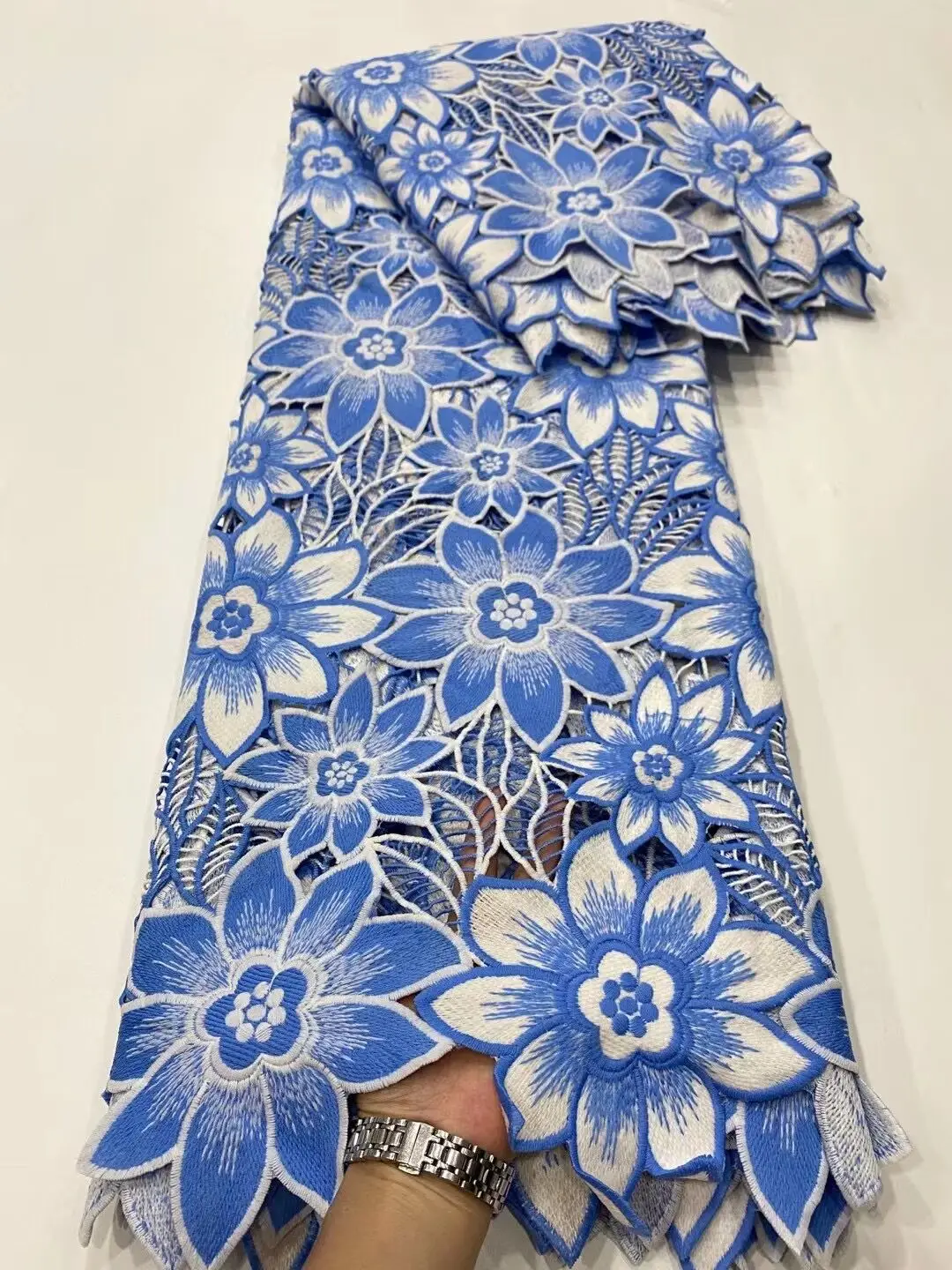 

Белый Африканский французский тюль, кружевная ткань 2021, высококачественное кружево, блестящее нигерийское кружево с блестками для фото