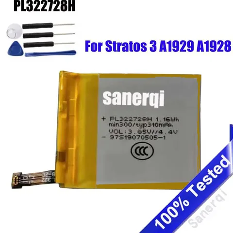 Умные часы PL 322728 H PL 332728 V аккумулятор для Huami Amazfit Stratos 2 A1609 A1619/Stratos 3 A1929 A1928