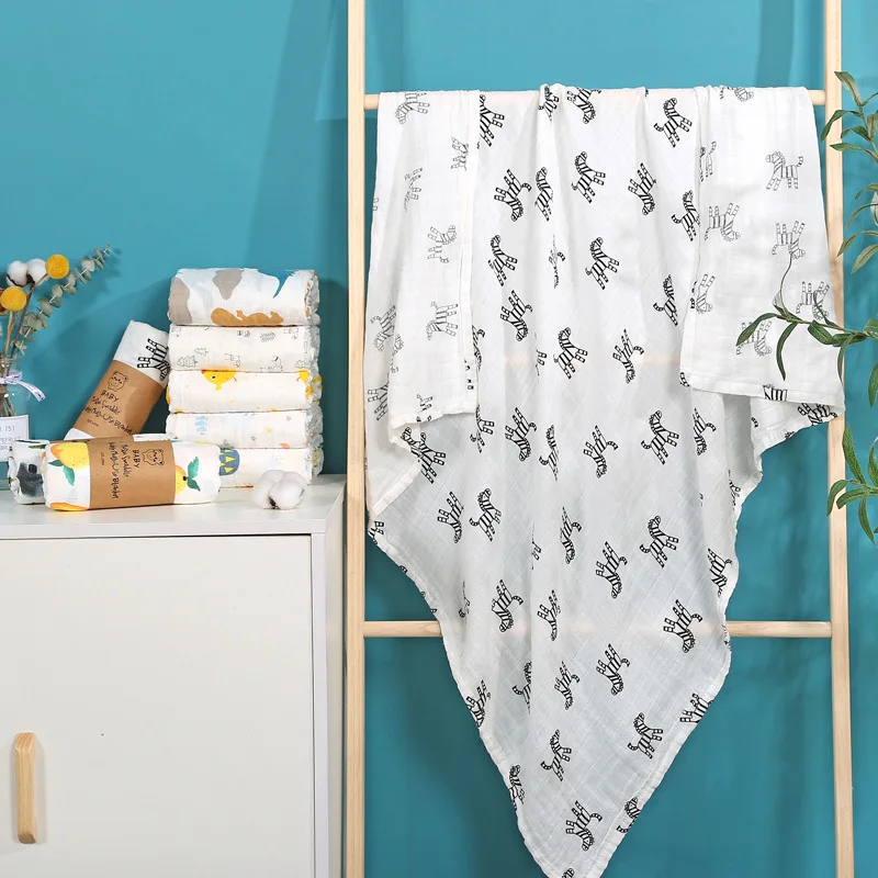 

Wrapped Gauze Bath Towel All Season Muslin Swaddle Blanket Newborn Multi Designs Functions Baby Towel Muslin Blanket