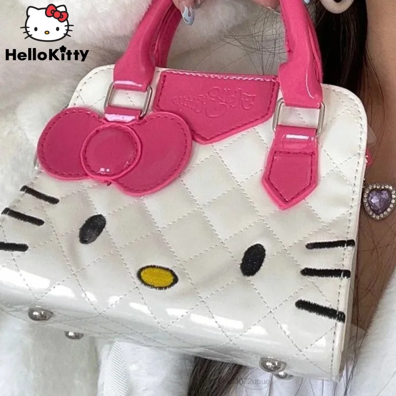 

Sanrio, сумки Hello Kitty, новая роскошная дизайнерская мини сумка, сумка-ракушка, женская модная сумка-мессенджер через плечо, мягкая женская сумка ...
