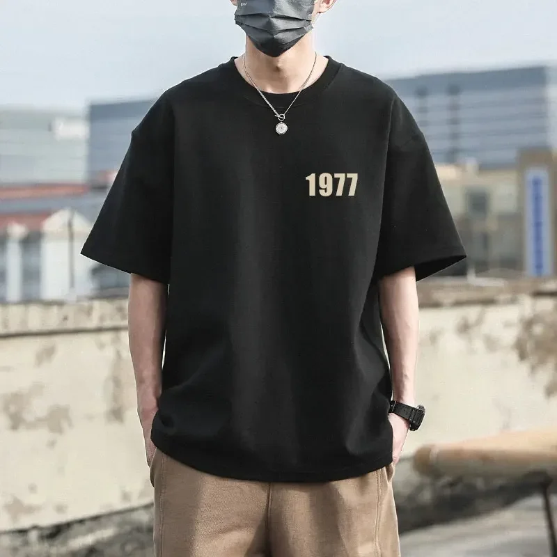 Футболка мужская с коротким рукавом 1977 хлопок 220 г