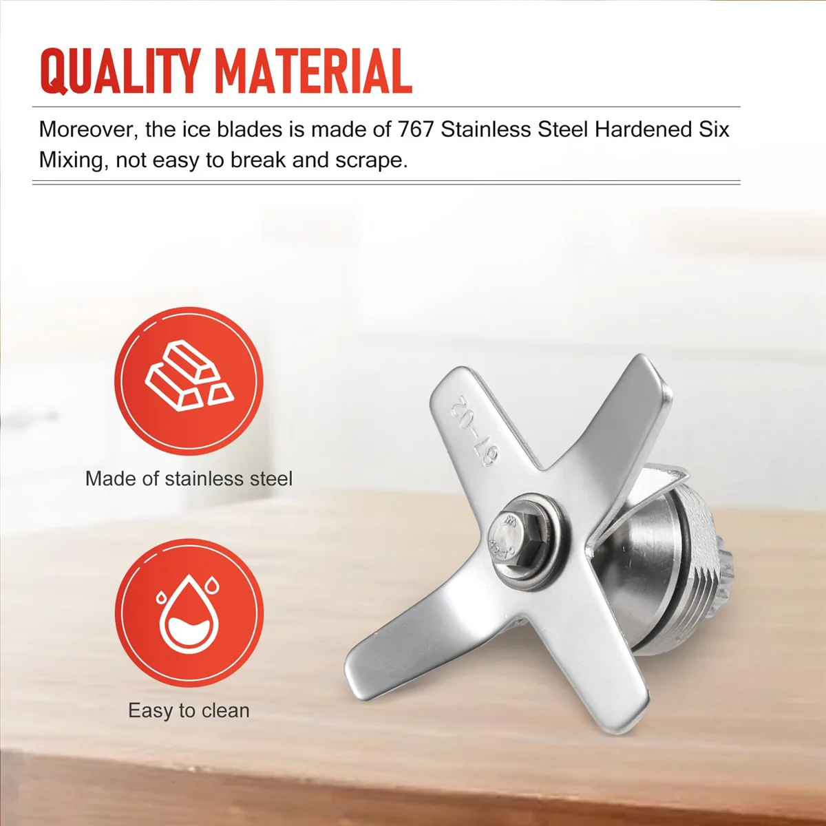 Закаленная нержавеющая сталь 767 шесть смешивания и резки для лезвий TWK Jtc нож