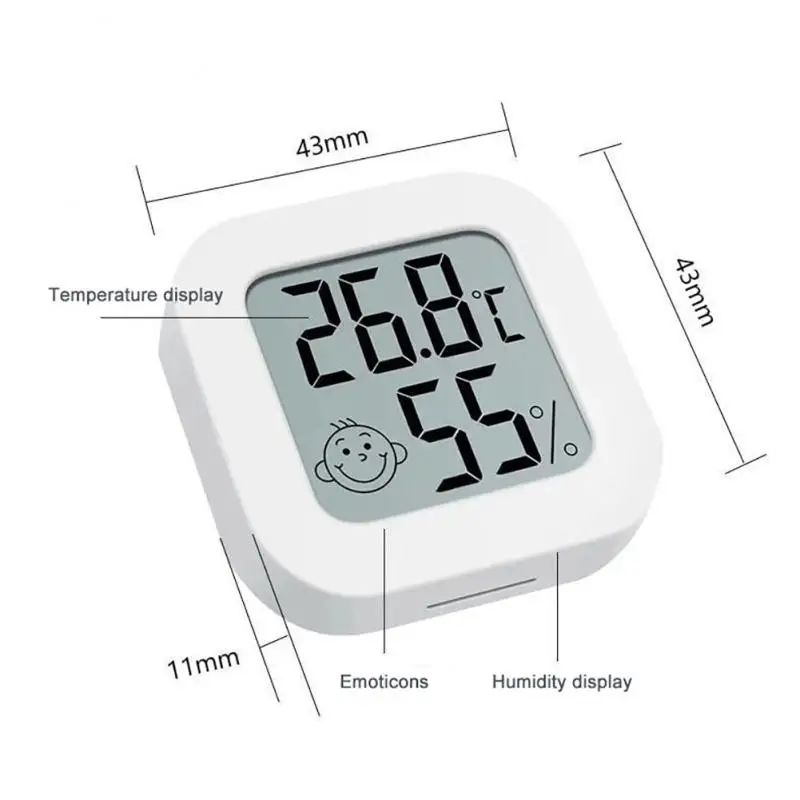 Mini LCD Digital Thermometer Hygrometer Indoor Room Electronic Temperature Humidity Meter Sensor Gauge Weather Station for Home images - 6
