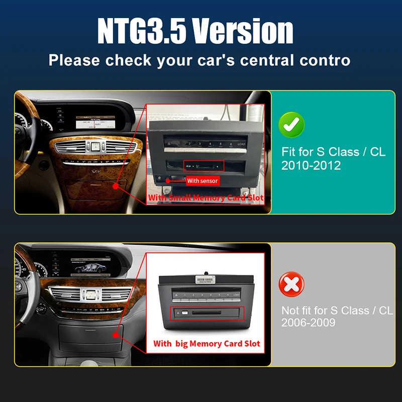 

Беспроводной Carplay Android Auto для Mercedes Benz S-Class/CL W221 2010-2012 NTG3.5, поддержка Mirrorlink, навигация, камера