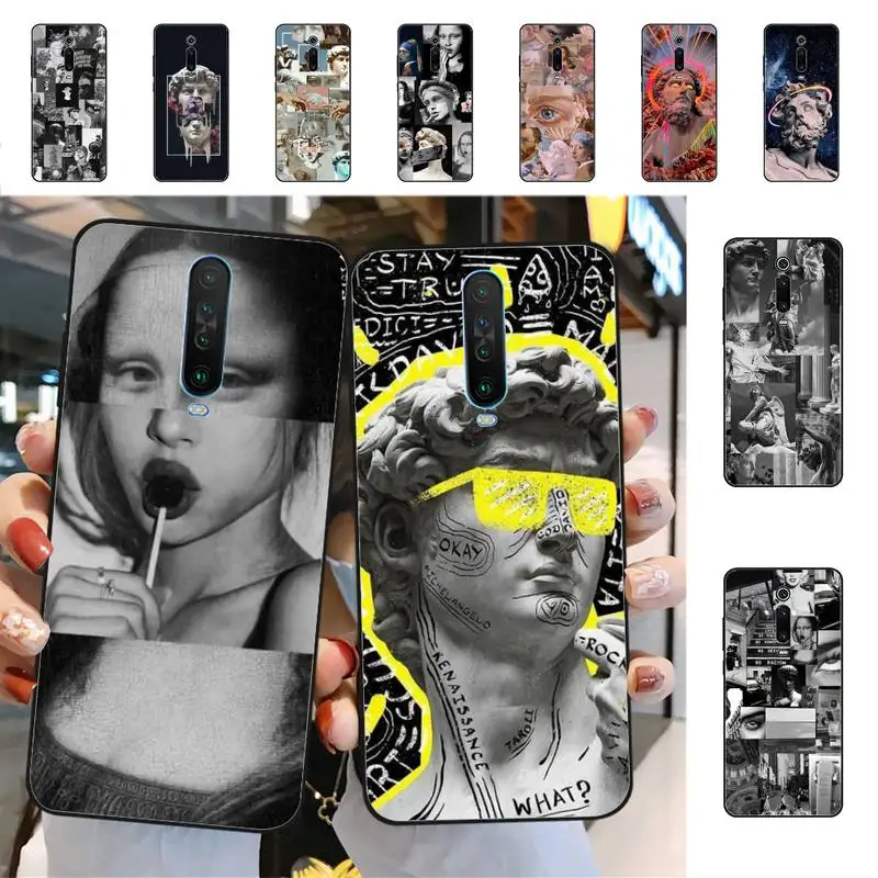 

Art Aesthetic Statue Phone Case for Redmi 5 6 7 8 9 A 5plus K20 4X 6 cover