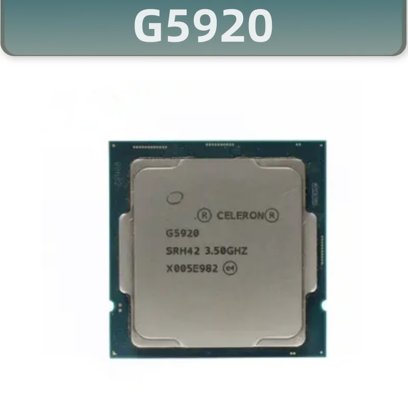 

Celeron G5920 Processor 2 cores 3.50 GHz 2 MB Cache FCLGA1200 CPU Processor